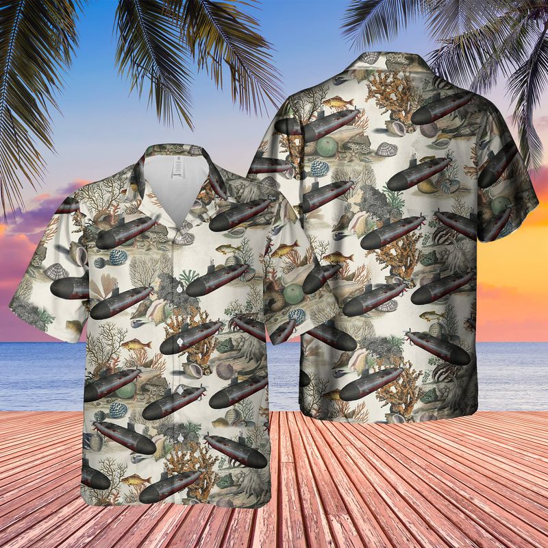 US Navy USS Connecticut SSN 22 Hawaiian Shirt