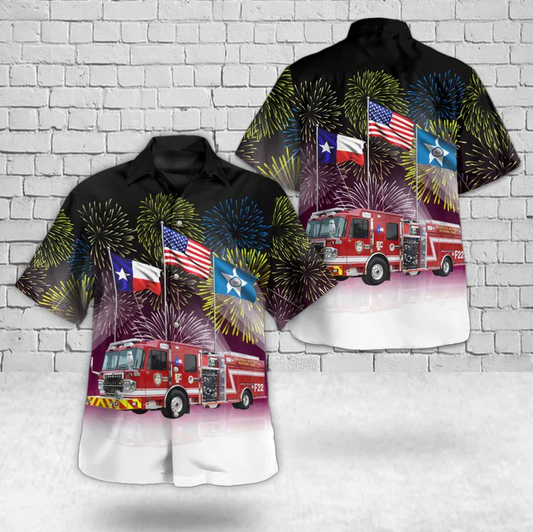 Houston Fire Department Hawaiian Shirt: A Unique Way to Celebrate 4th of July