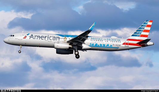 American Airlines A321-200 "Medal of Honor" Livery: Honoring Heroes in the Skies