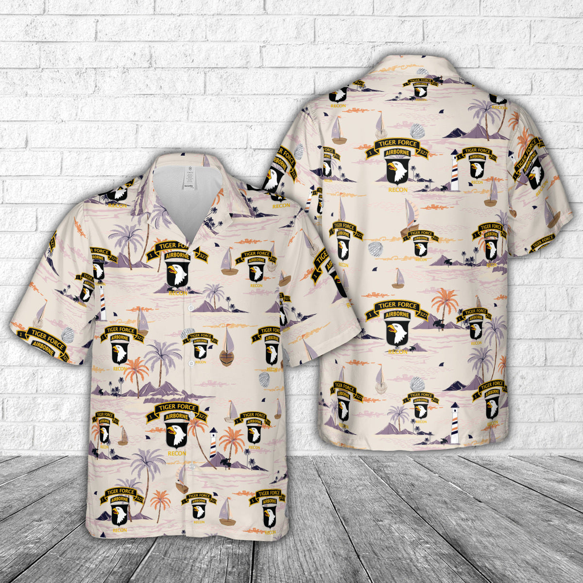 1-327 Airborne Infantry 'Tiger Force' Hawaiian Shirt