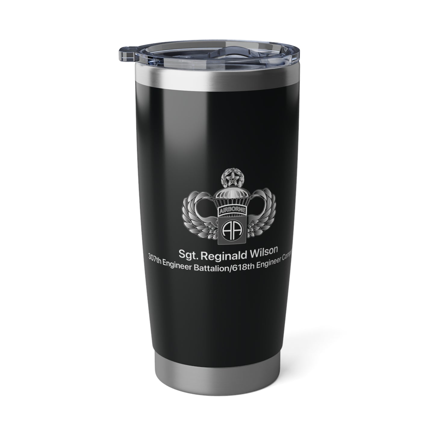 Vagabond 20oz Tumbler | Travel Mug, Adventure Cup, Gift for Wanderlust, Personalized Mug, Black Insulated Tumbler
