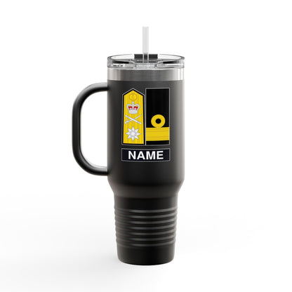 Custom Name, Rank Royal Navy Submarine Service Veteran Insulated Travel Mug, 40oz
