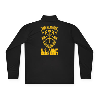 US Army Green Beret Special Forces Unisex Quarter-Zip Pullover
