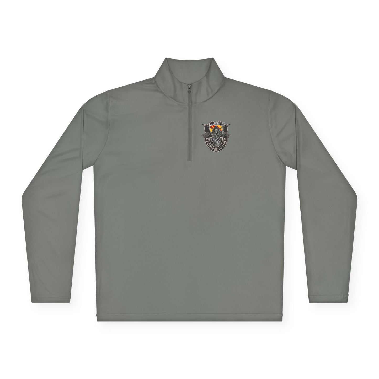 US Army 5th Special Forces Group Skull Death Unisex Quarter-Zip Pullover