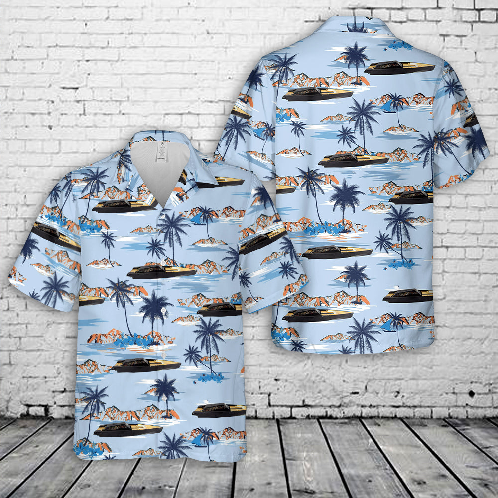 118 Wally Power Yatch Hawaiian Shirt