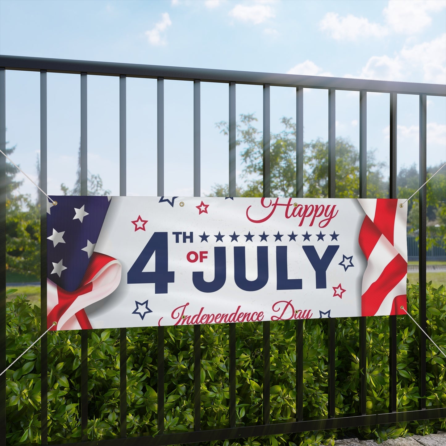 Happy 4th Of July Matte Banner