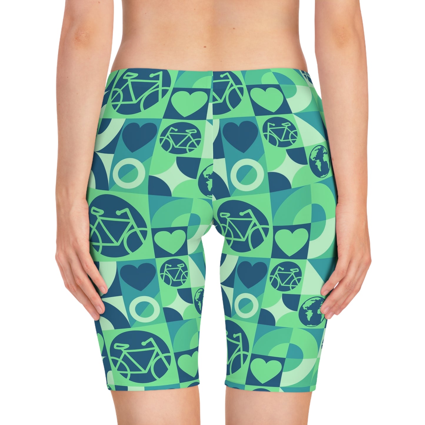World Bicycle Day June 3 Women's Bike Shorts (AOP)