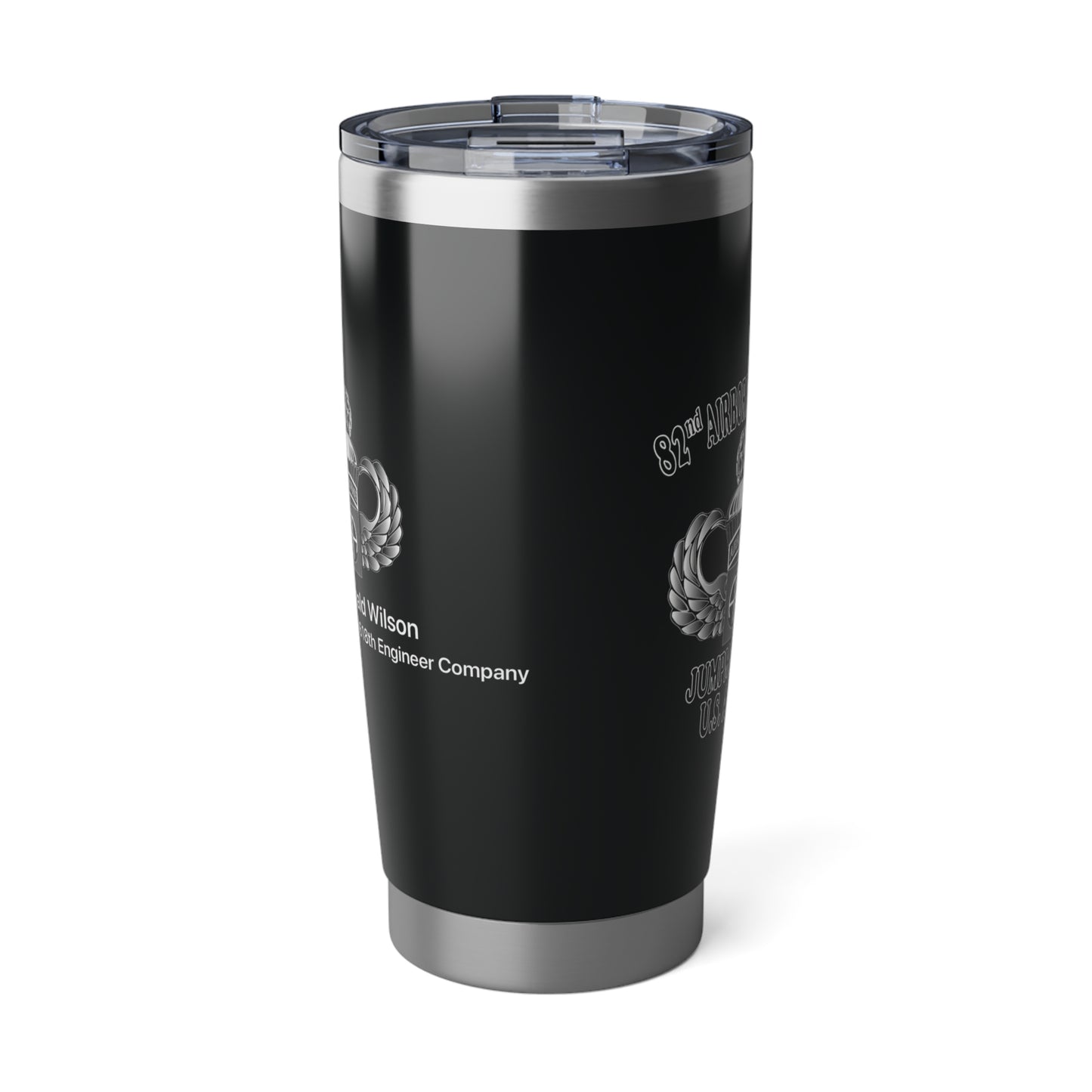 Vagabond 20oz Tumbler | Travel Mug, Adventure Cup, Gift for Wanderlust, Personalized Mug, Black Insulated Tumbler