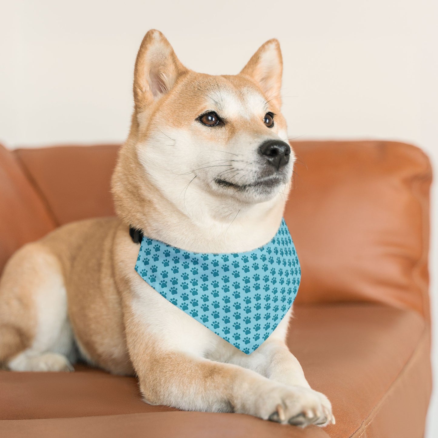 Paw Pattern Pet Bandana Collar