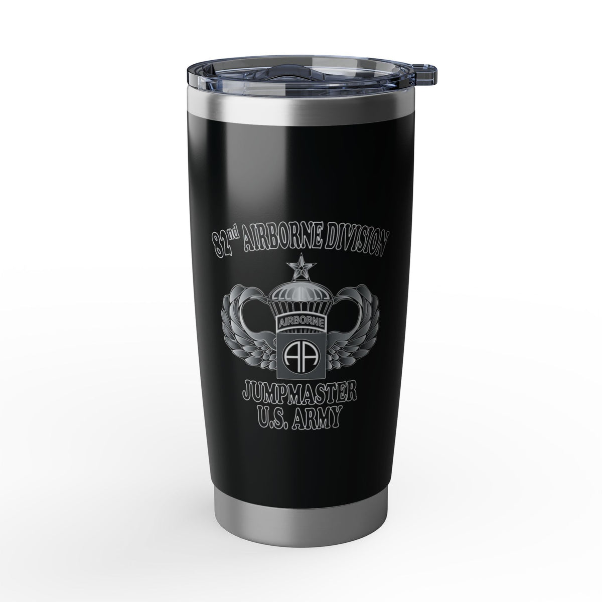 Custom Name, Rank & Unit US Army 82nd Airborne Jumpmaster - Senior Jump Wings Tumbler 20oz DLTT2905PL12