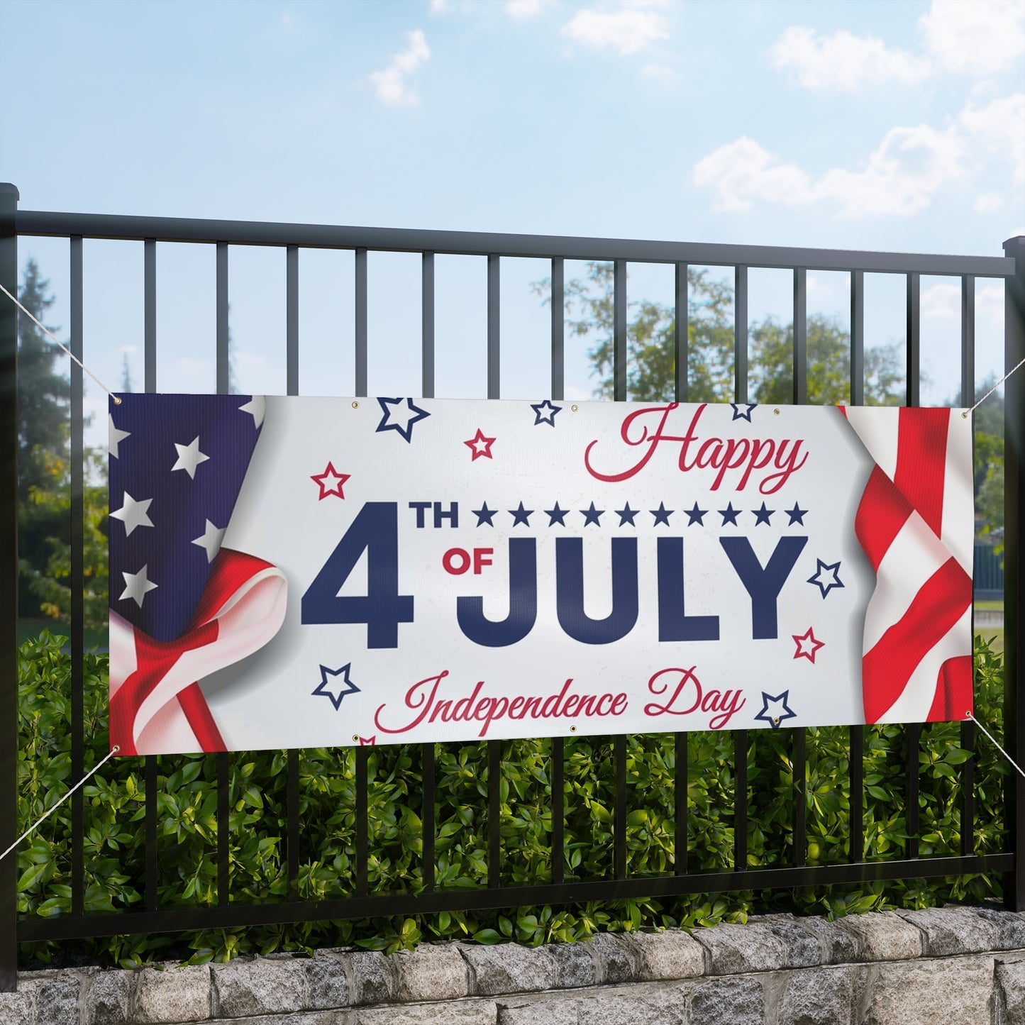 Happy 4th Of July Matte Banner
