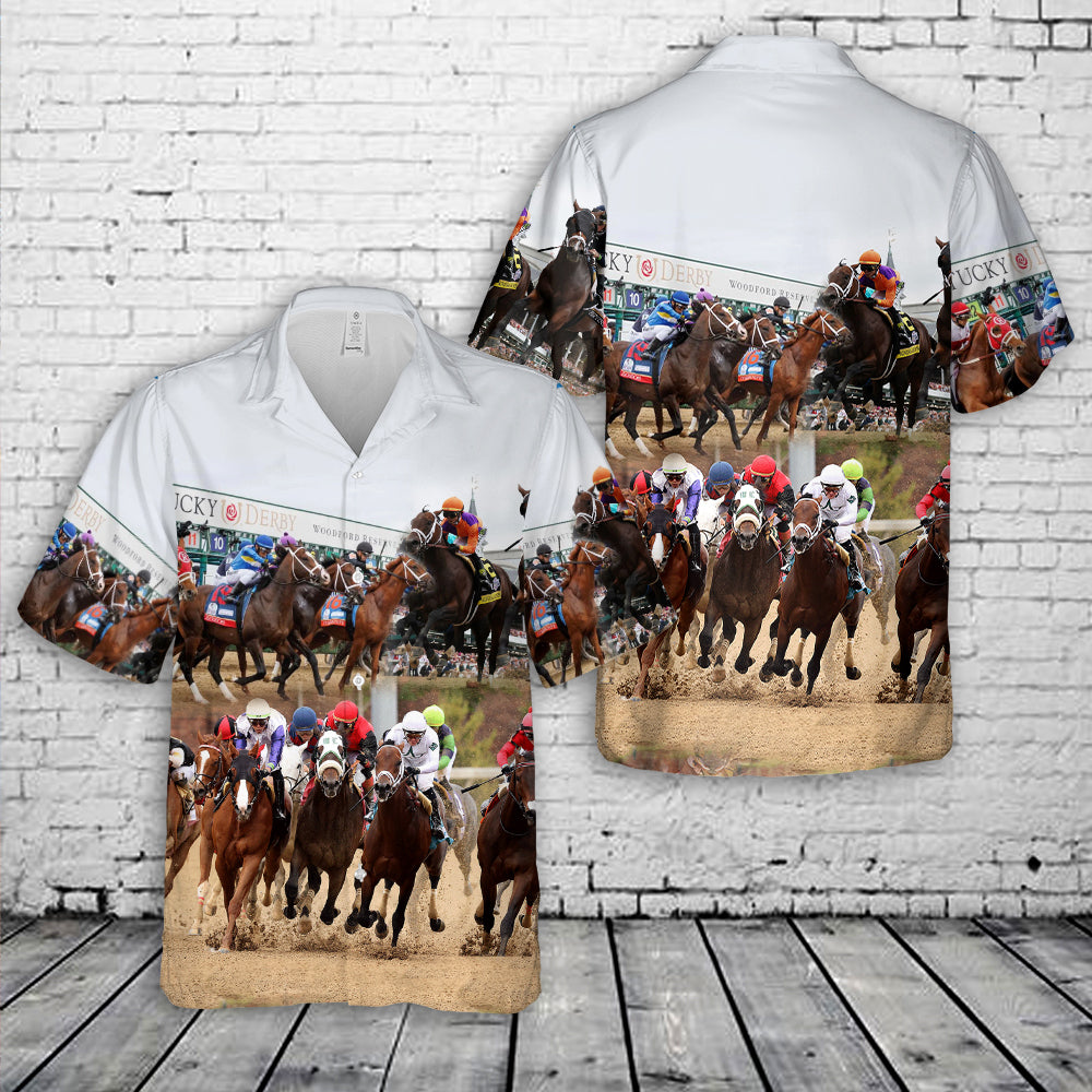 150th Running Of The Kentucky Derby - Kentucky Derby Horse 3 Hawaiian Shirt