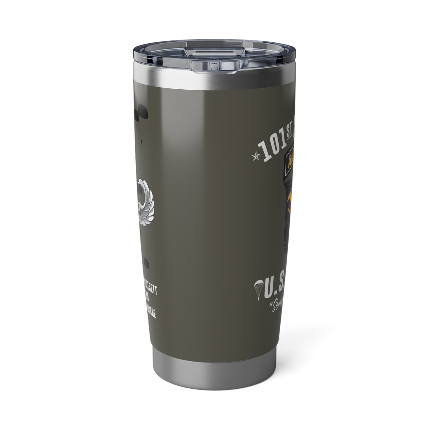 Vagabond 20oz Travel Tumbler, Adventure Drinkware, Military Inspired Mug, Gift for Veterans, Outdoor Enthusiasts, Personalize Your Journey