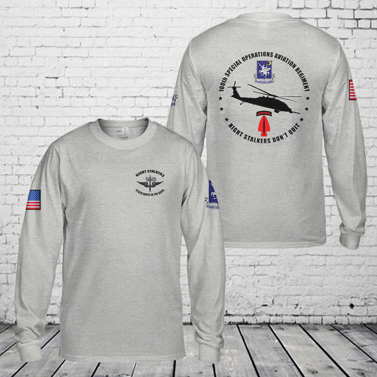 160th SOAR - Special Operations Aviation Regiment Long Sleeve Shirt