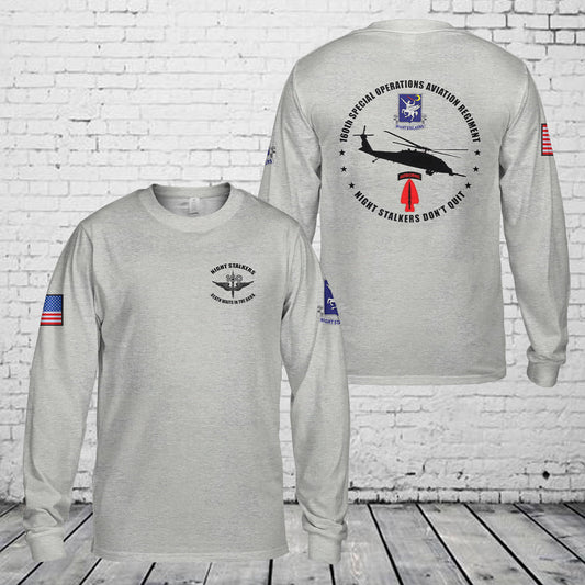 160th SOAR - Special Operations Aviation Regiment Long Sleeve Shirt