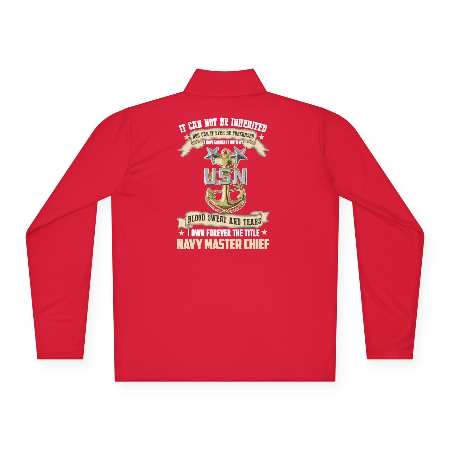 US Navy Master Chief Unisex Quarter-Zip Pullover