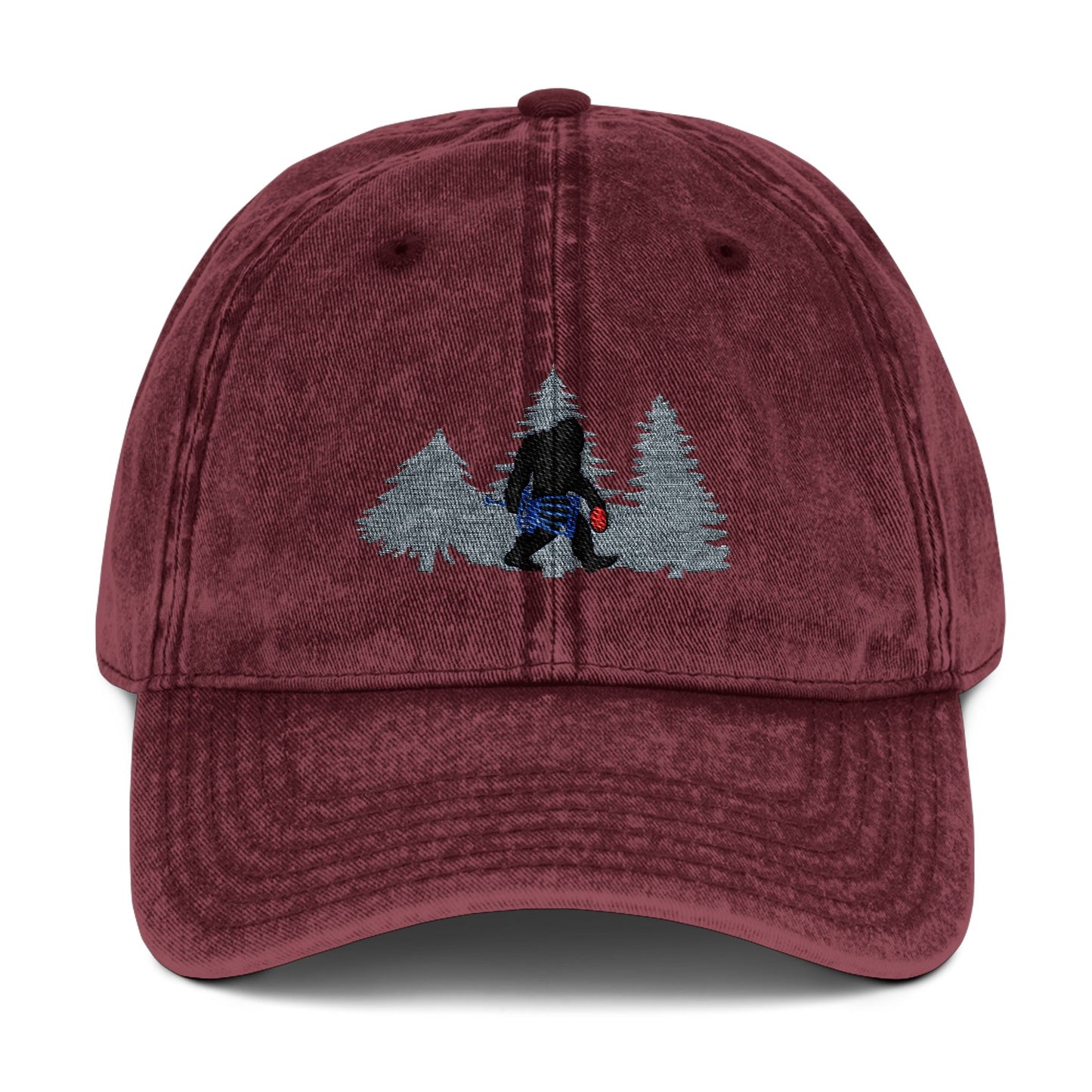 Bigfoot Sasquatch Disc Golf Vintage Cap (Embroidery)