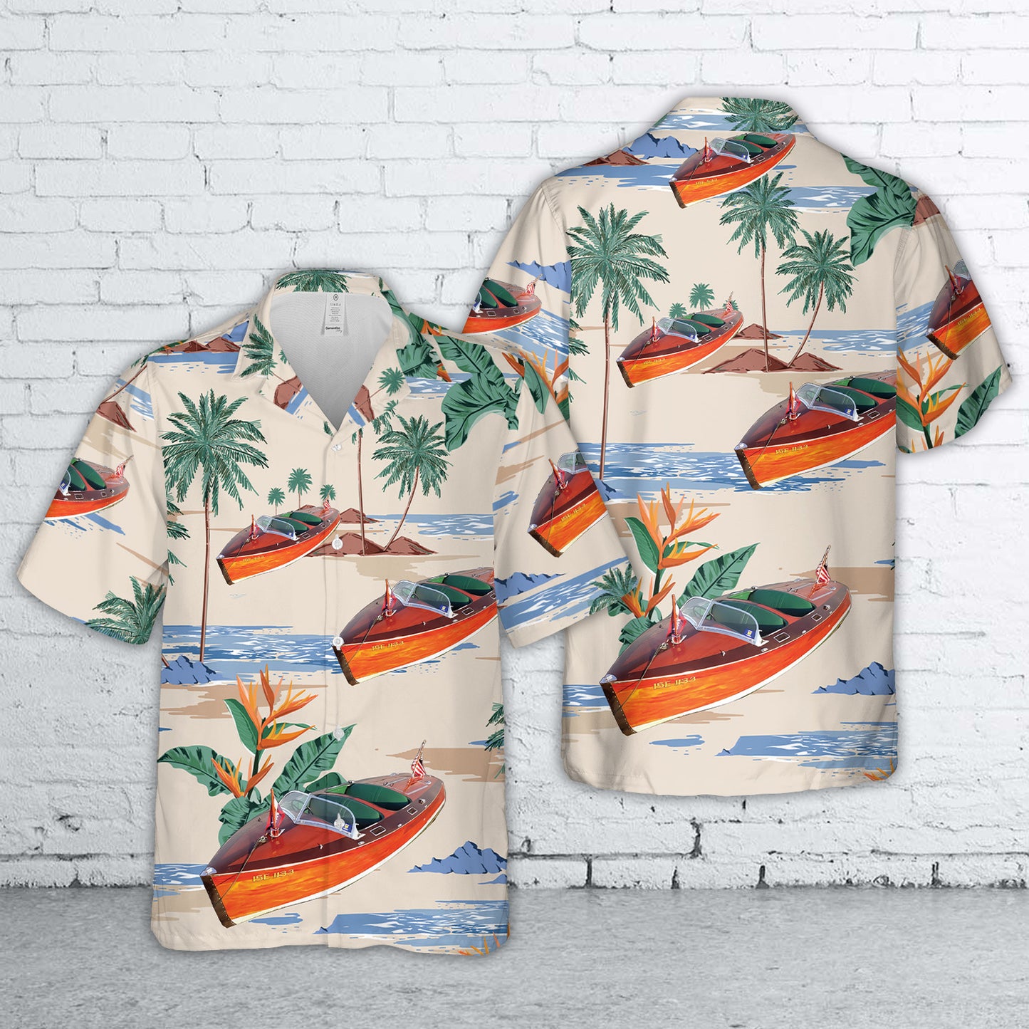 18 Feet 1936 Gar Wood Special Runabout Hawaiian Shirt