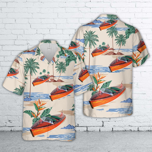 18 Feet 1936 Gar Wood Special Runabout Hawaiian Shirt