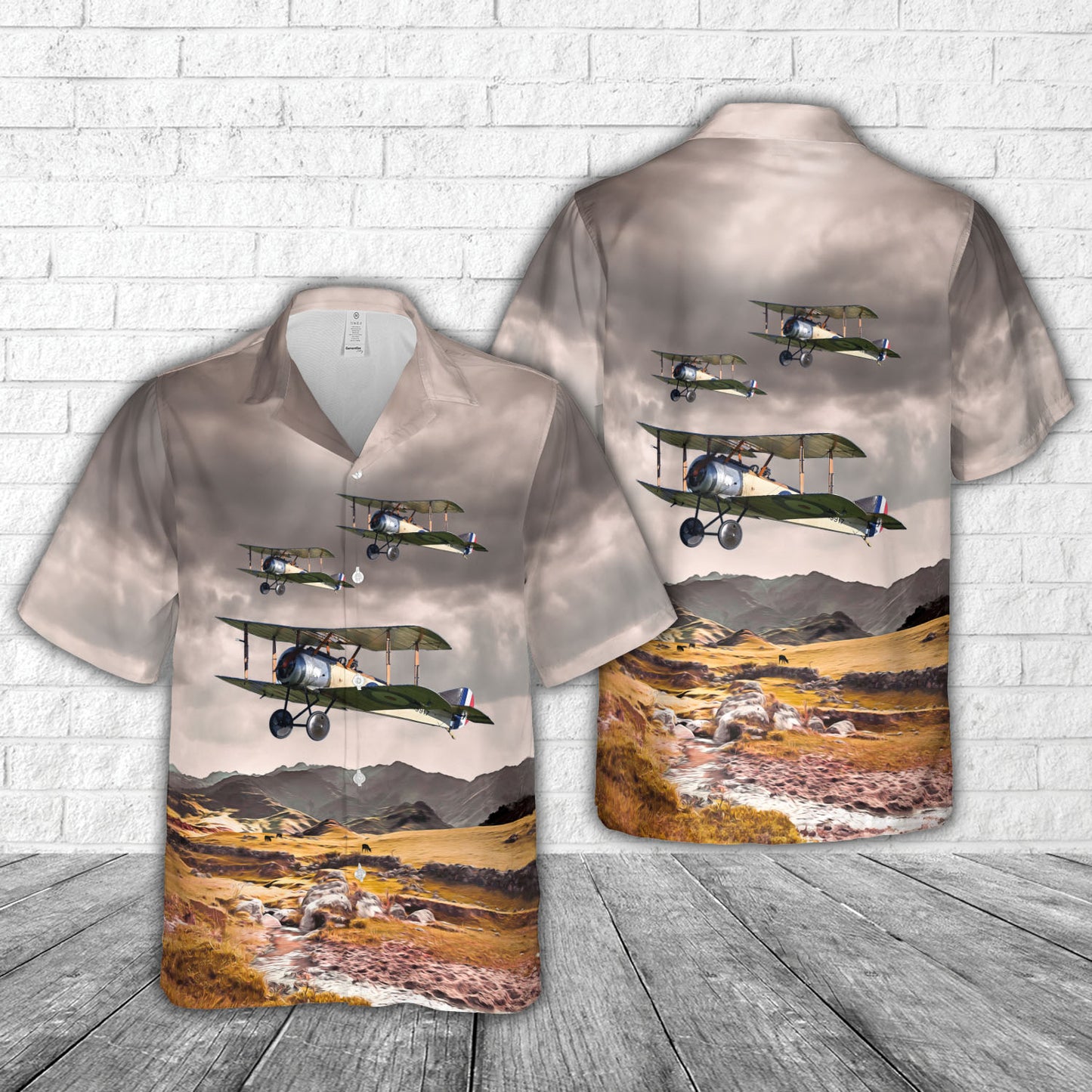 1916 Sopwith Pup 9917 G-EBKY Royal Navy Air Services Hawaiian Shirt