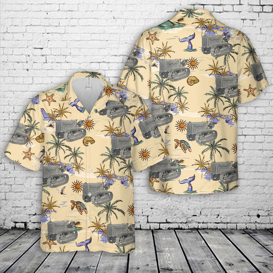 1925 Caterpillar 2 Ton Crawler Tractor Hawaiian Shirt