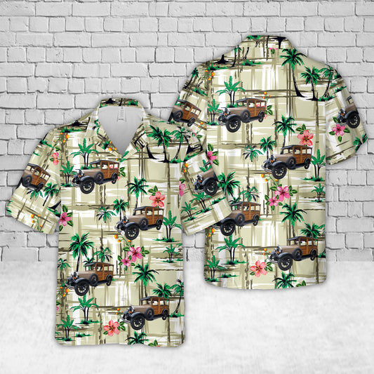 1928 Ford Model A Wagon Hawaiian Shirt