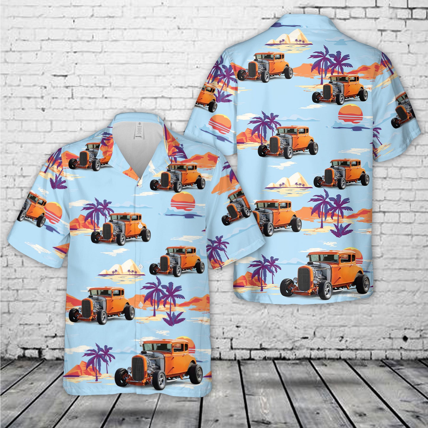 1931 Ford Custom 5 Window Coupe Hawaiian Shirt