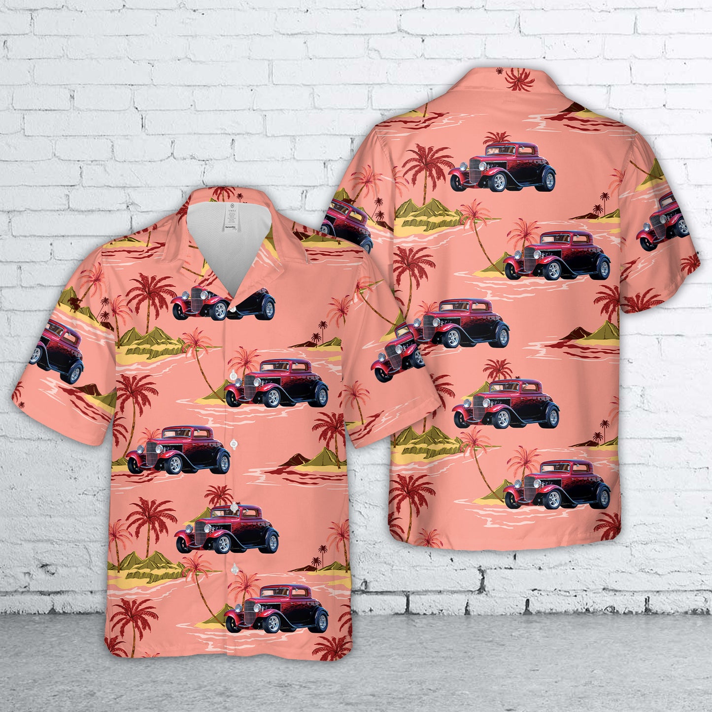 1932 Ford Hot Rod Coupe “Whiplash” Hawaiian Shirt