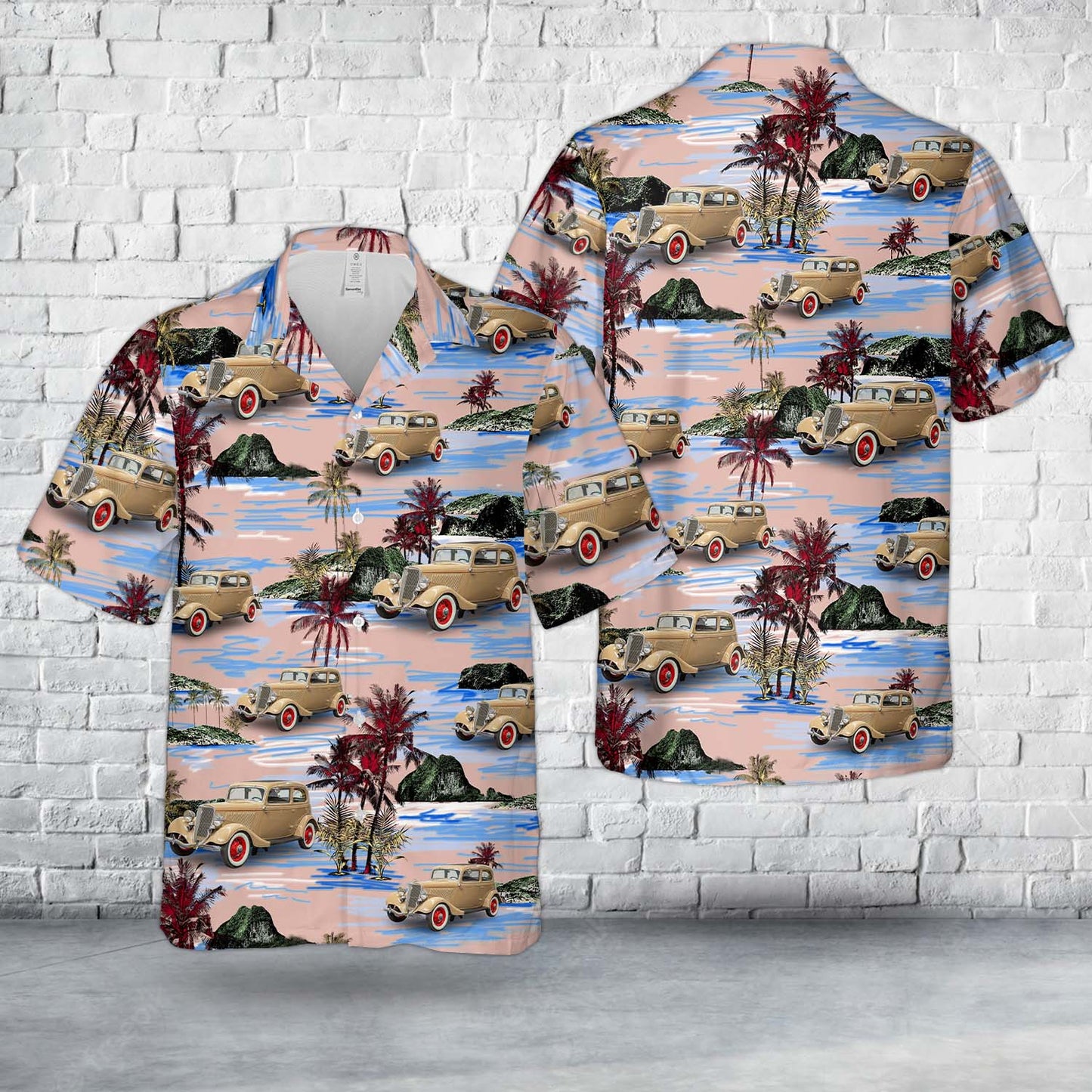 1934 Ford Model 40 Victoria Coupe Hawaiian Shirt