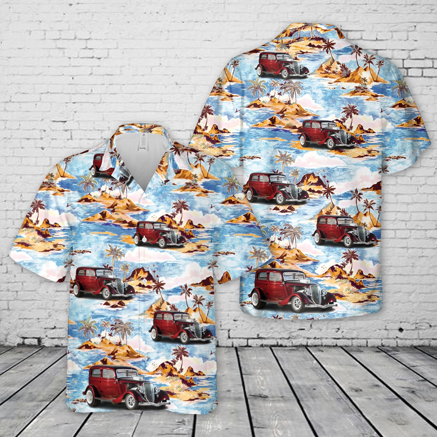 1934 Ford Tudor Sedan Hawaiian Shirt