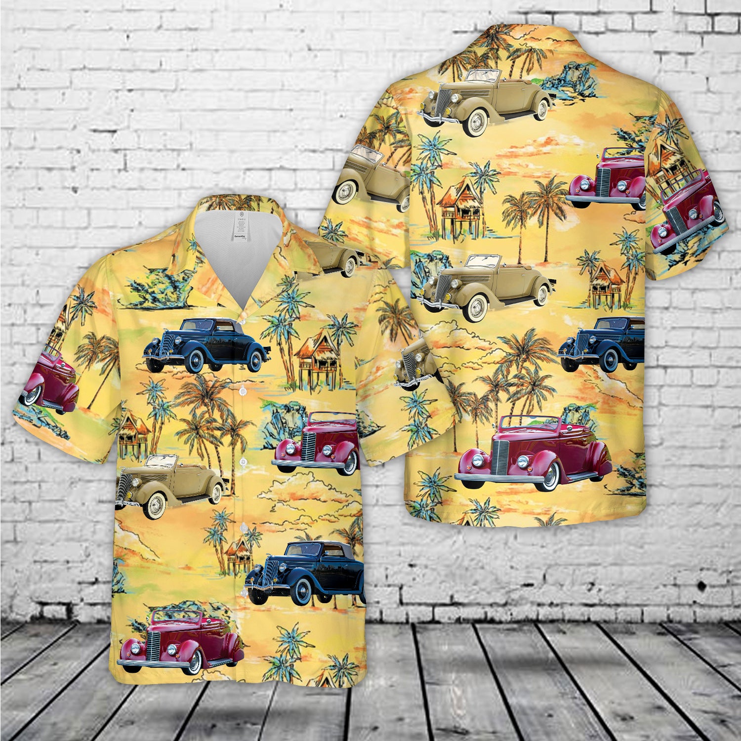 1936 Ford Cabriolet Hawaiian Shirt