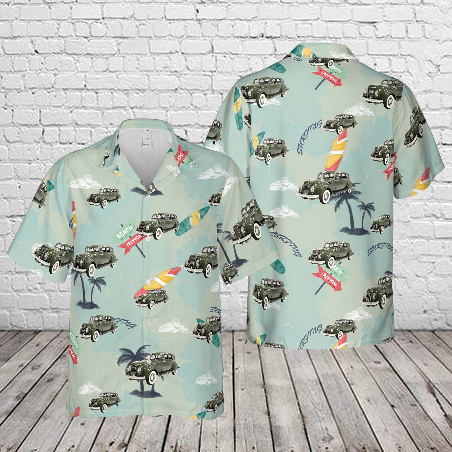 1937 Chrysler Airflow Hawaiian Shirt