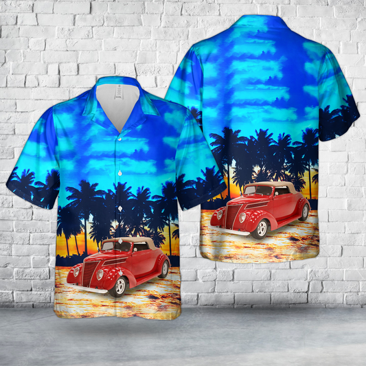 1937 Ford Cabriolet Hawaiian Shirt
