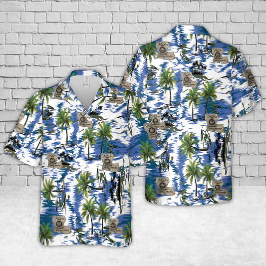 1940 Louisiana State Police Trooper Badge Hawaiian Shirt