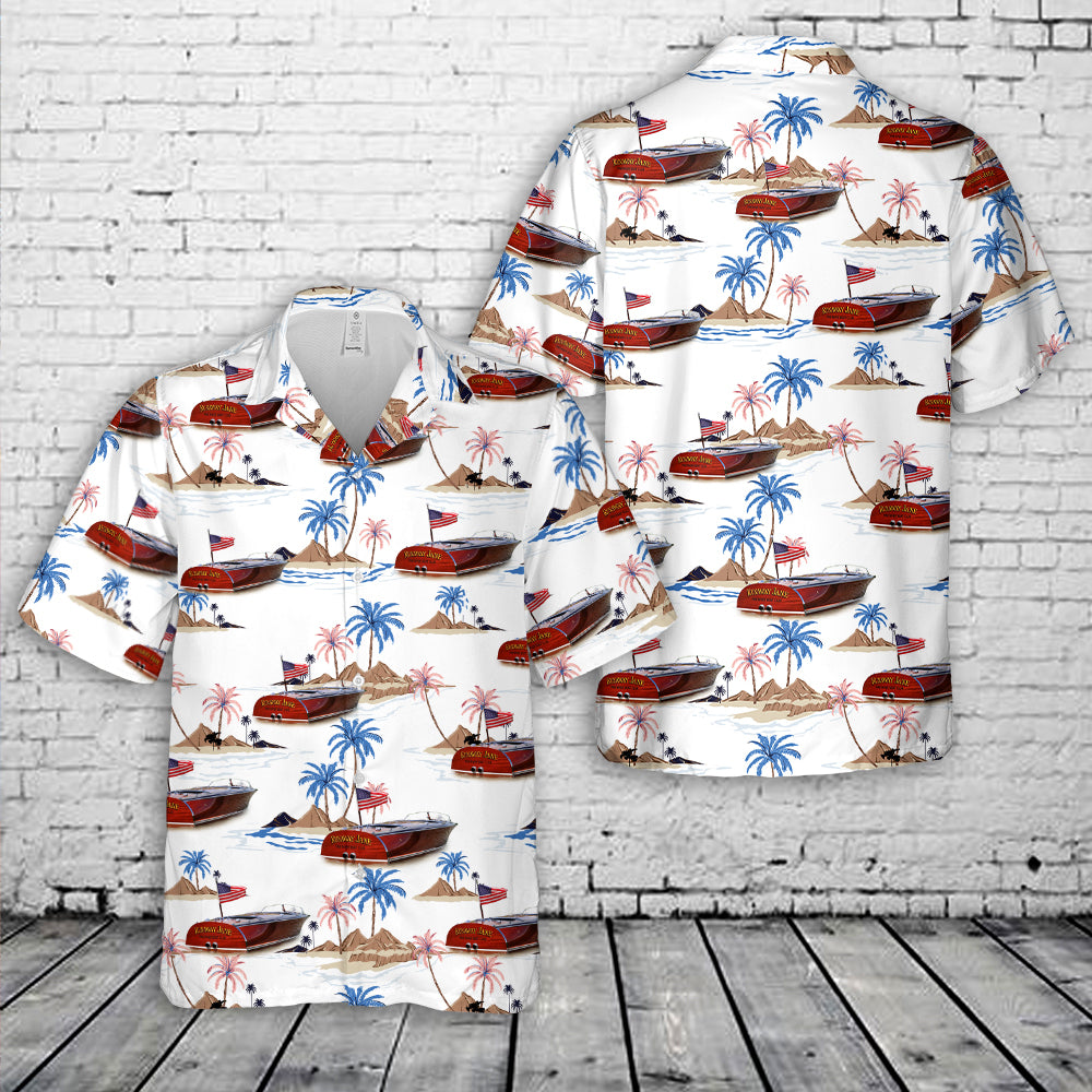1941 Chris-Craft 27-Foot Barrel Back "Runaway Jane" Hawaiian Shirt