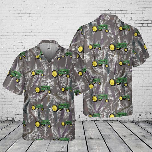 1941 Jd Model B Tractor Pocket Hawaiian Shirt