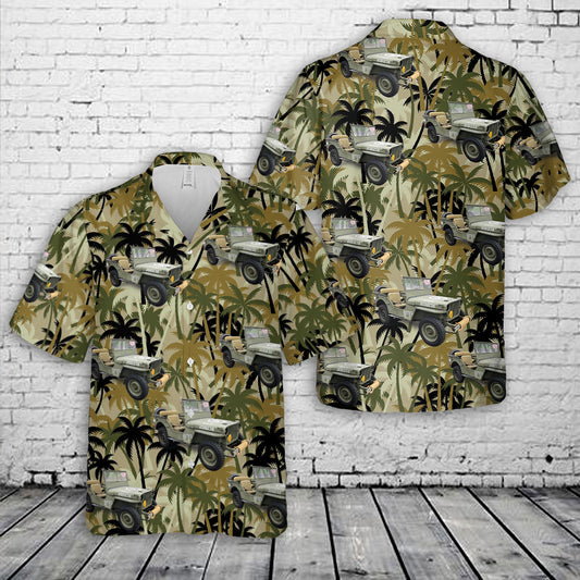 1942 Willys Military Jp Hawaiian Shirt
