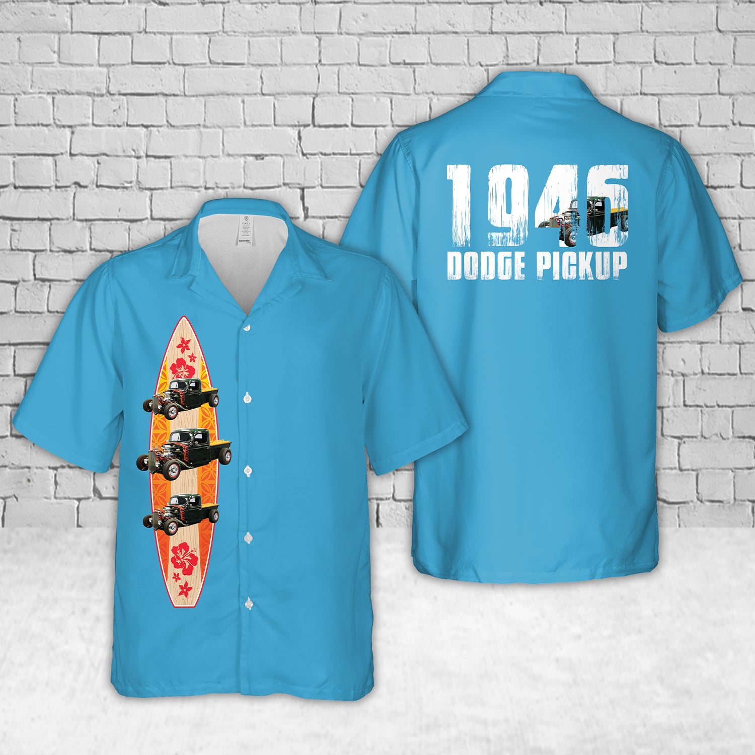 1946 DODGE PICKUP HOT ROD Hawaiian Shirt