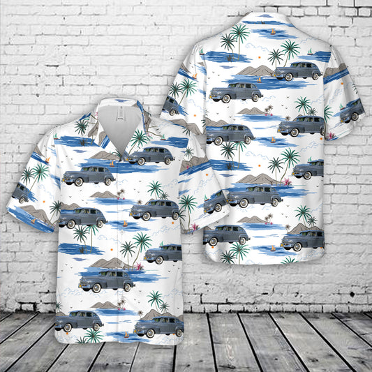 1947 Mercury Town Sedan Gunmetal Gray Hawaiian Shirt