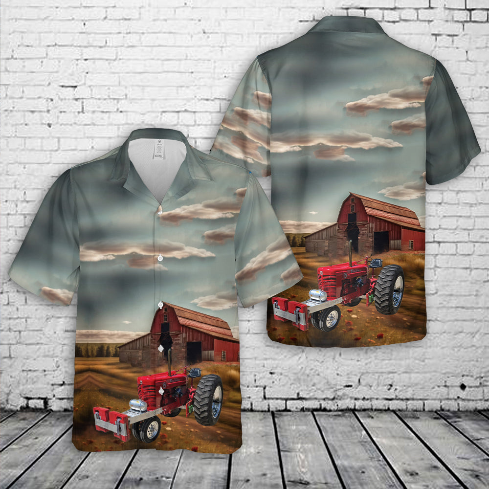 1952 International Super M Pulling Tractor Hawaiian Shirt