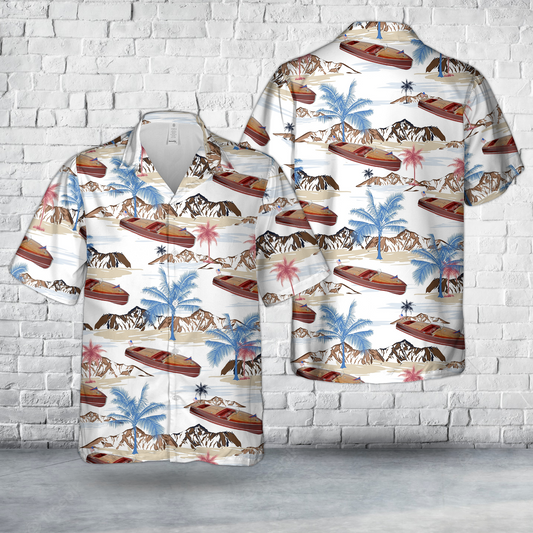 1953 Chris Craft Racing Runabout Hawaiian Shirt