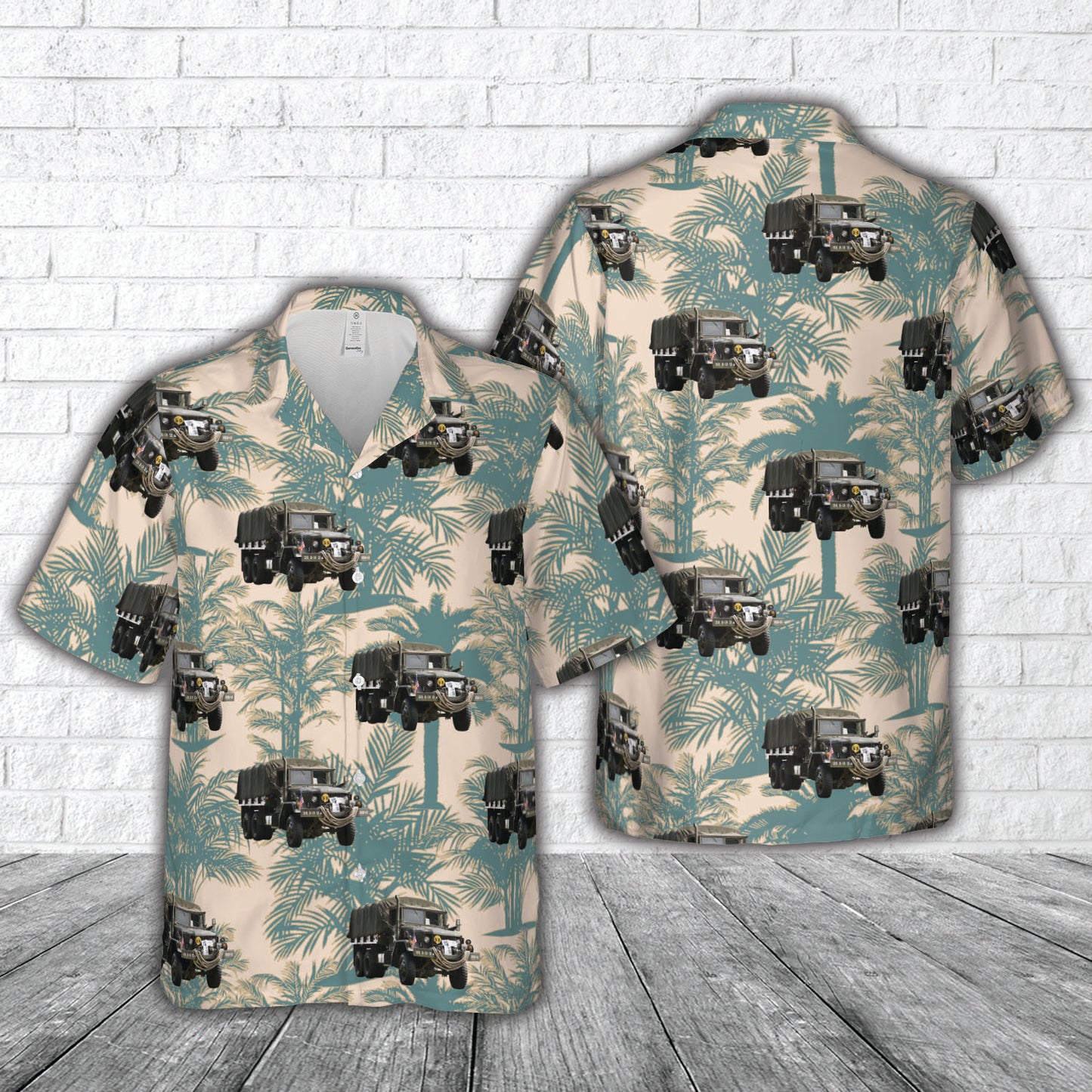 1953 Kaiser M35A2 US Army Truck Hawaiian Shirt