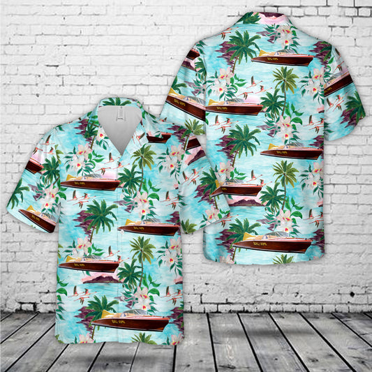 1955 Chris-Craft Cobra 21ft Speed Boat Hawaiian Shirt