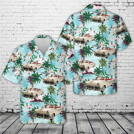 1956 Ford Fairlane White Hawaiian Shirt
