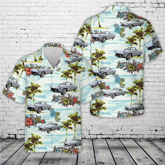 1956 Ford Thunderbird Navajo Gray Hawaiian Shirt