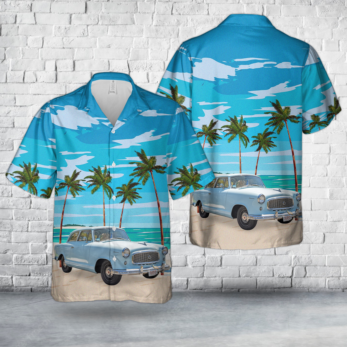 1959 Rambler American Deluxe Club Sedan Hawaiian Shirt