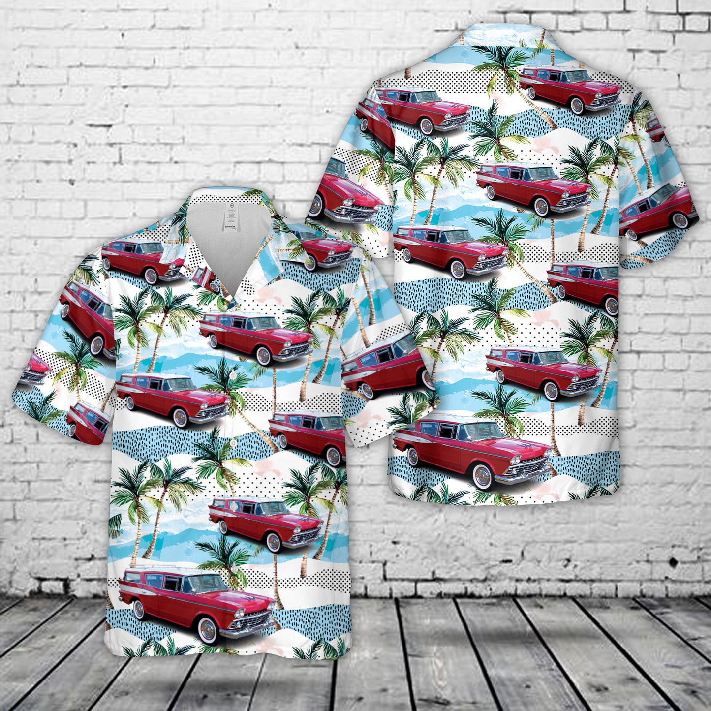1959 Rambler Six Super Cross Country Hawaiian Shirt