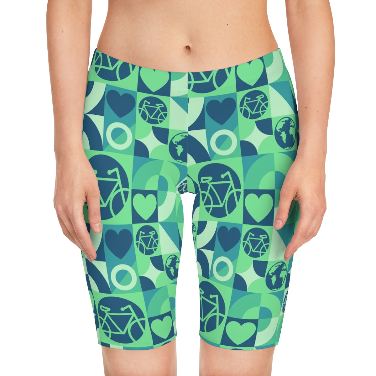 World Bicycle Day June 3 Women's Bike Shorts (AOP)