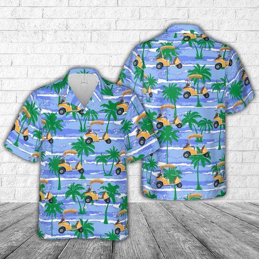 1960 Marketeer Golf Cart Hawaiian Shirt