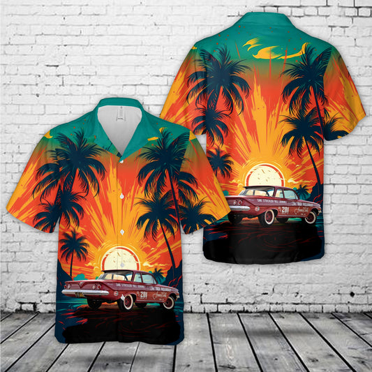 1961 Chevrolet Biscayne 'Old Reliable' Racer Tribute Hawaiian Shirt